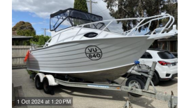 Boat on trailer