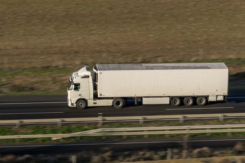 Truck transport cargo. Transportation and shipment. Speed and delivery concept.