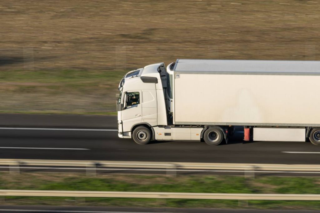 Truck transport cargo. Transportation and shipment. Speed and delivery concept.